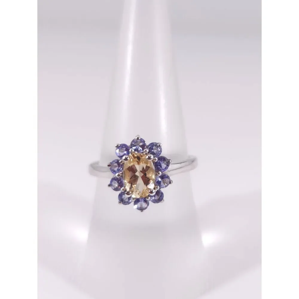 Marialite and Tanzanite Ring Size 7